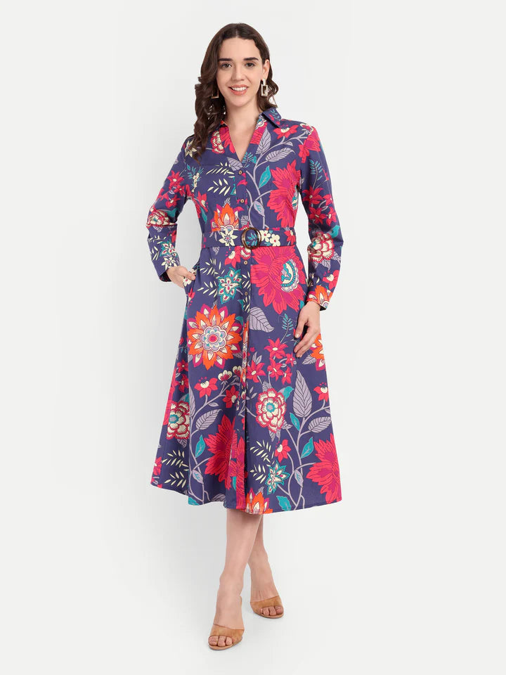 MIDNIGHT BLOOM DRESS