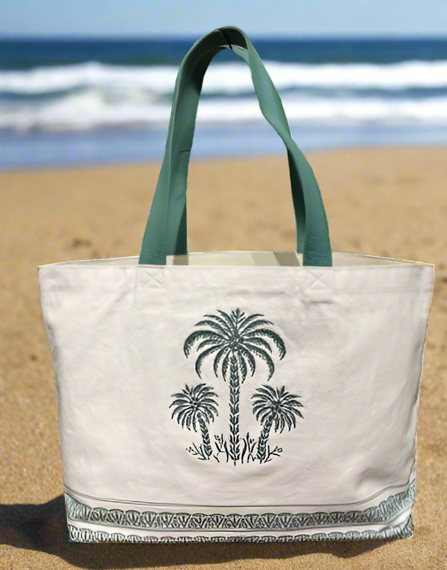 Palm Resort Canvas Bags