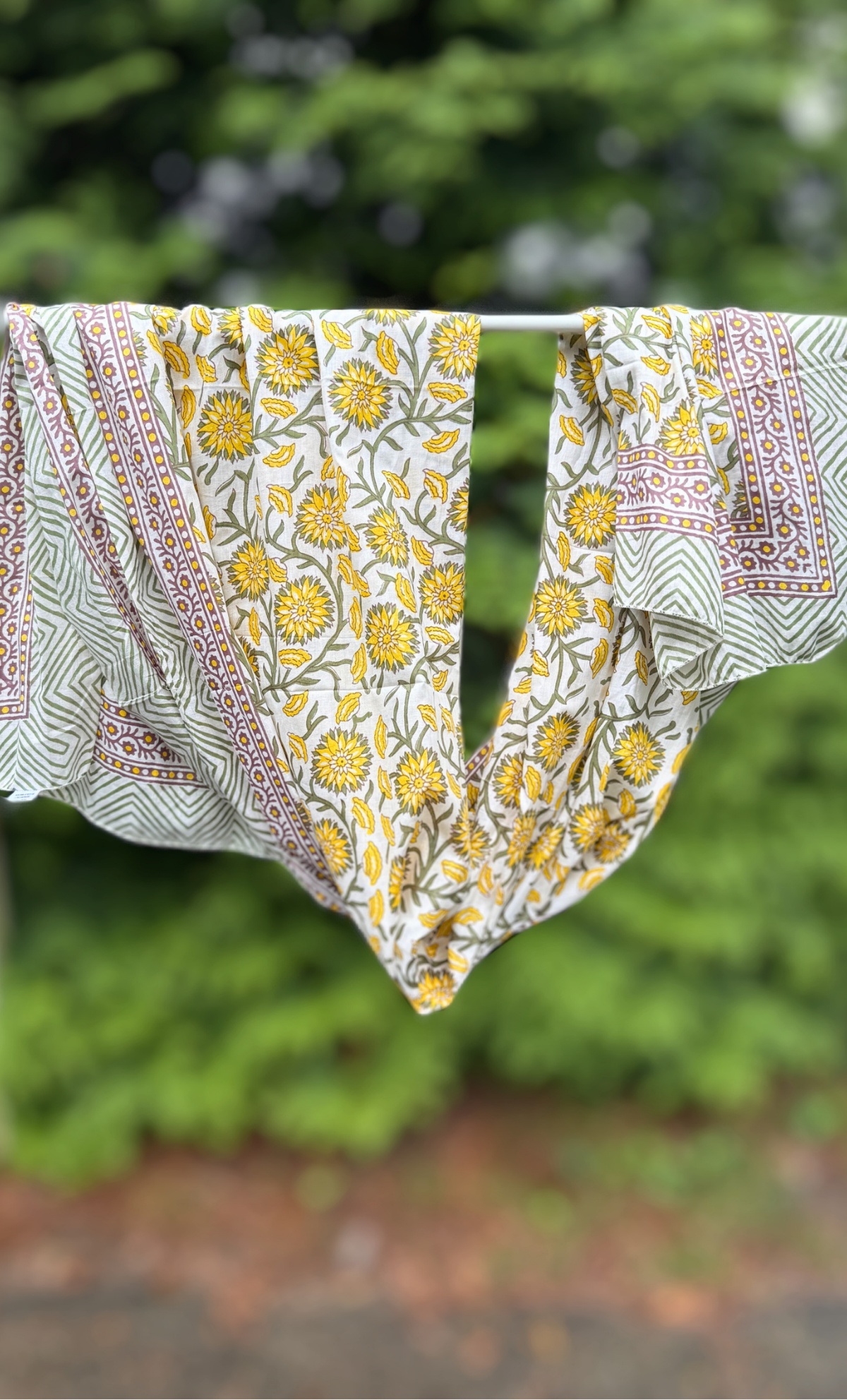 Yellow Flower Scarf