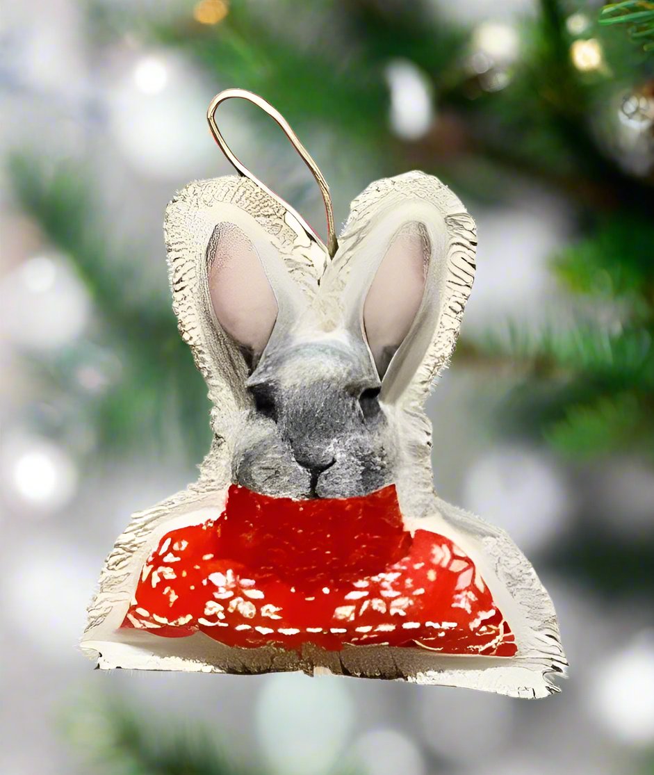 Holiday Bunny Ornament