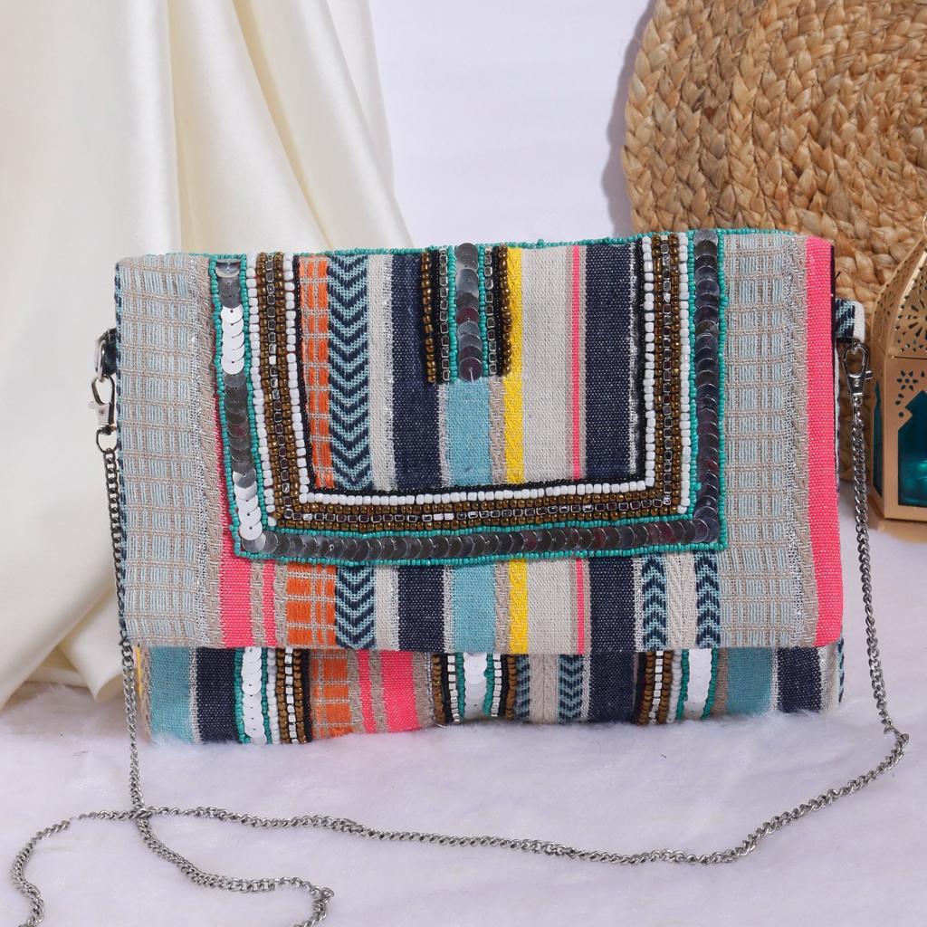 Handmade Multicolor Clutch