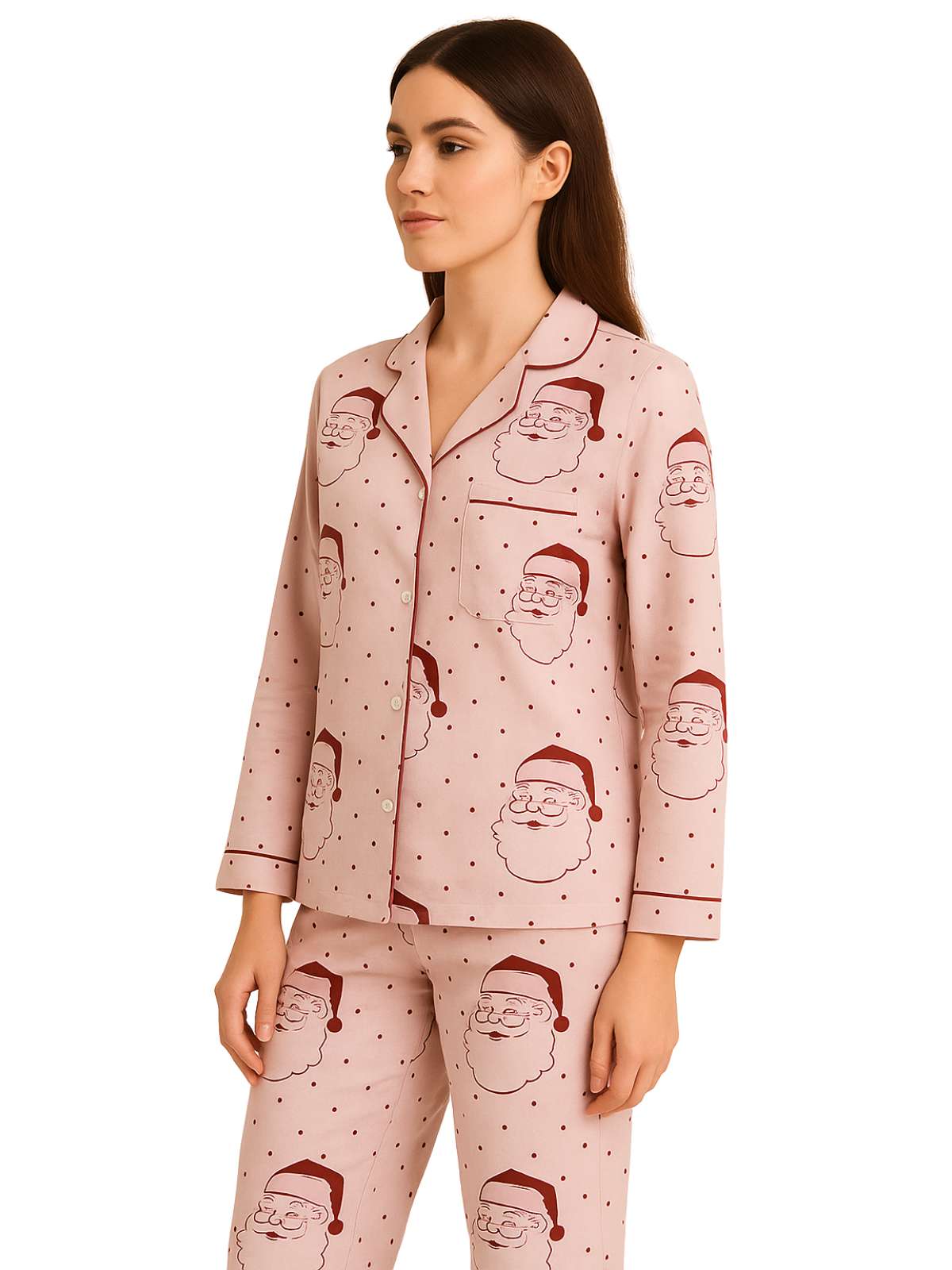 Santa Polka Dot PJ Set