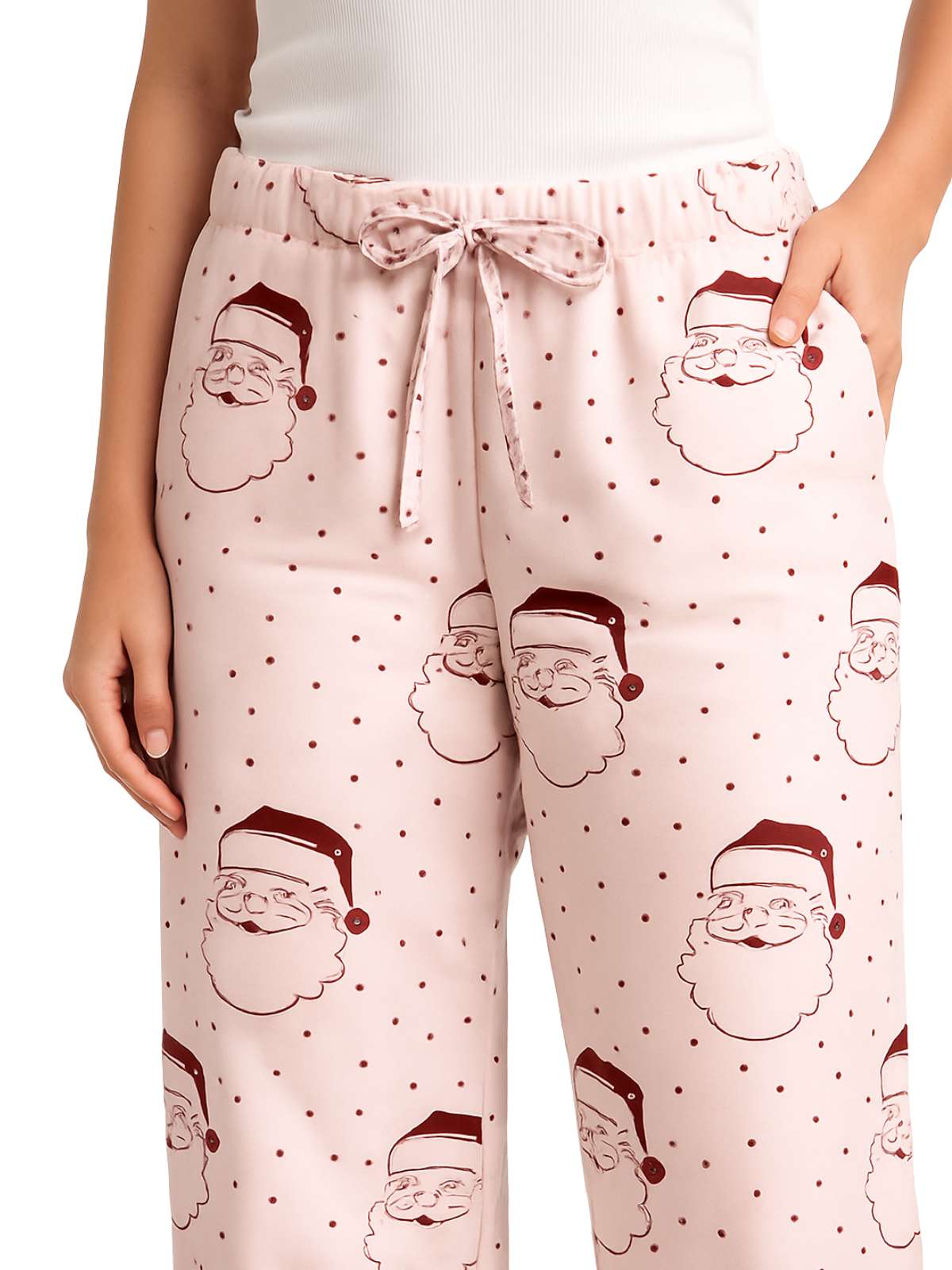 Santa Polka Dot PJ Set