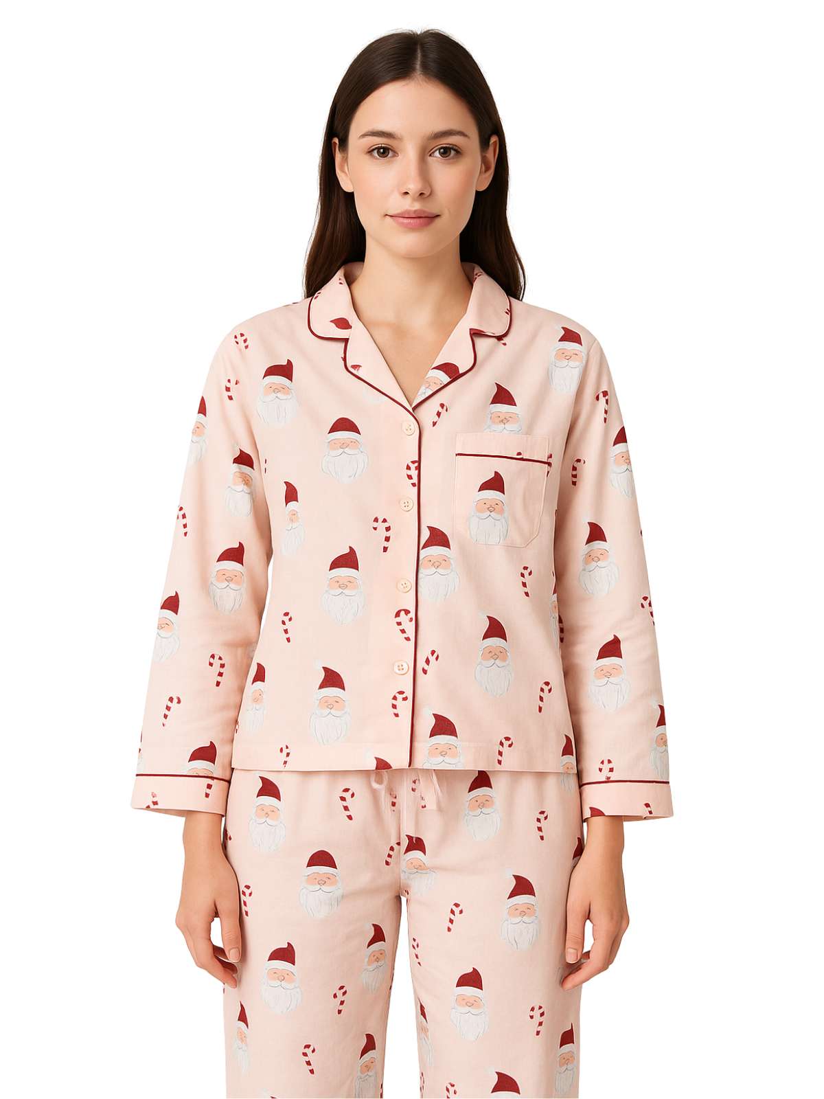 Santa Candy Cane PJ Set