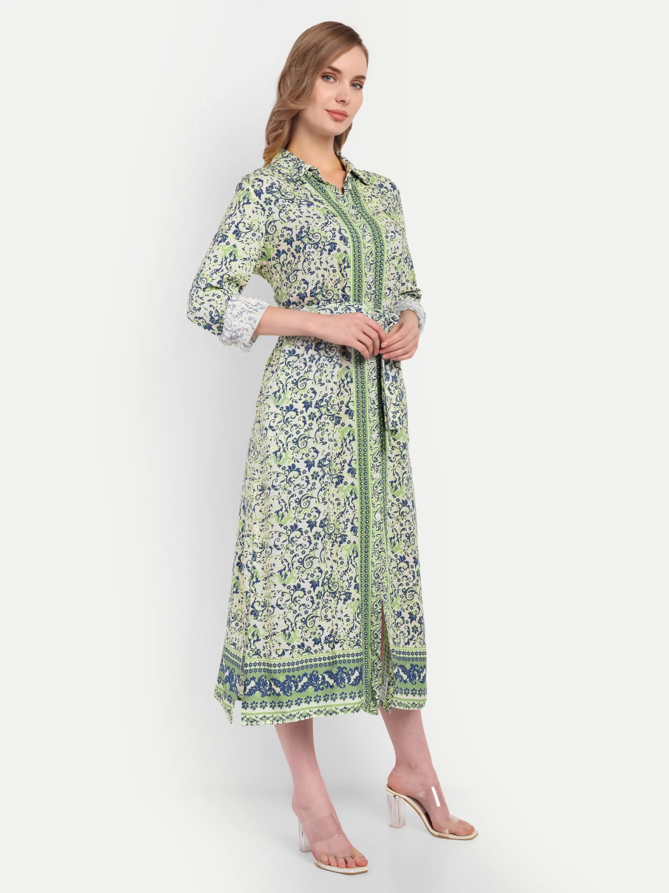 SAGU SHIRT DRESS with embroidery