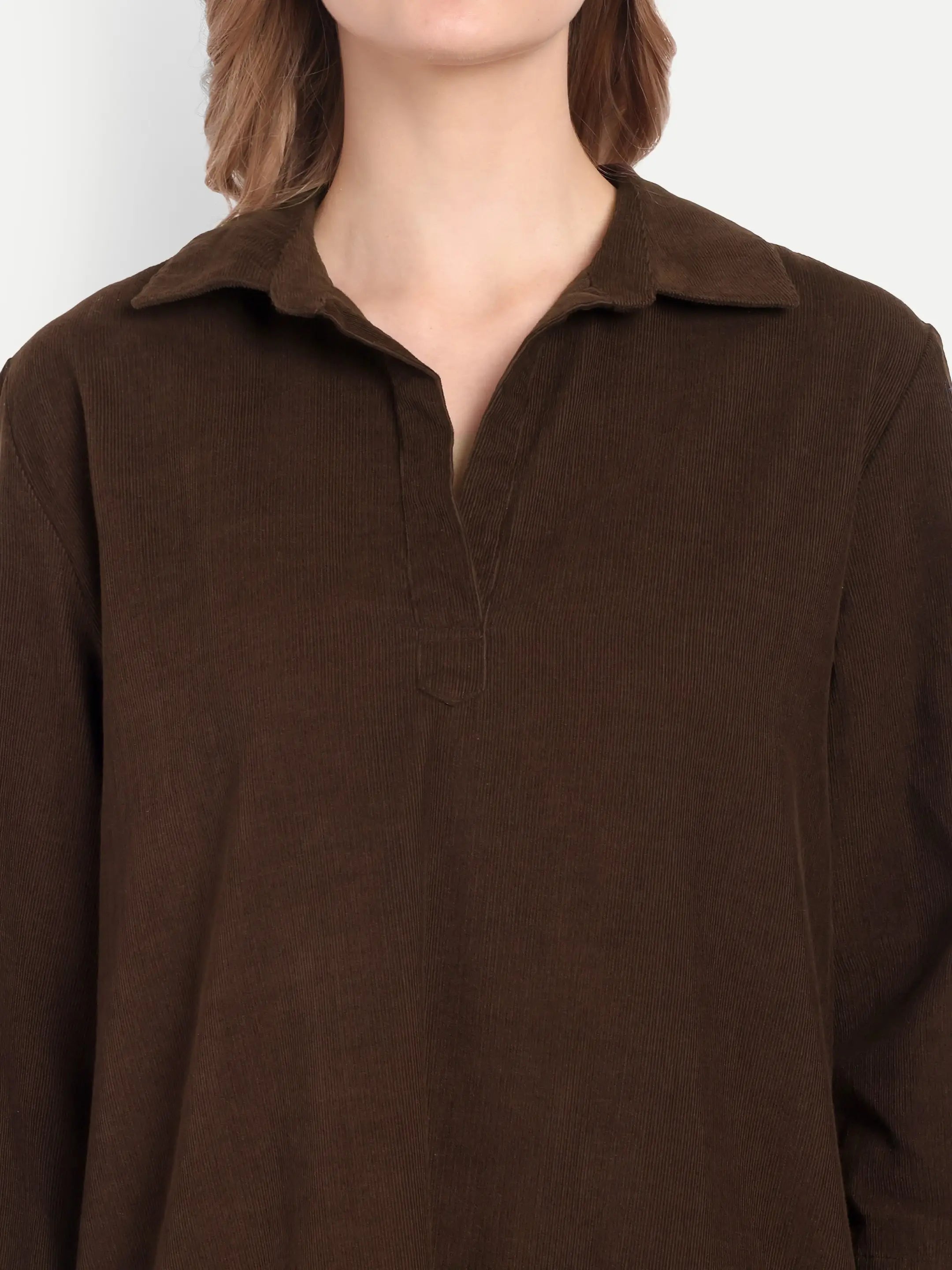 Chocolate Shirt Dress (Short)