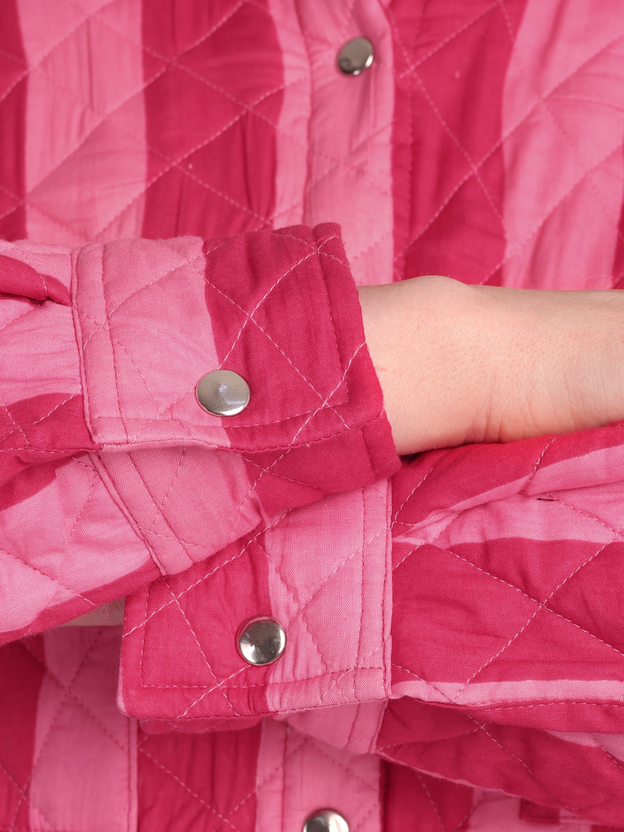 Marais Quilted Pink Stripe Jacket
