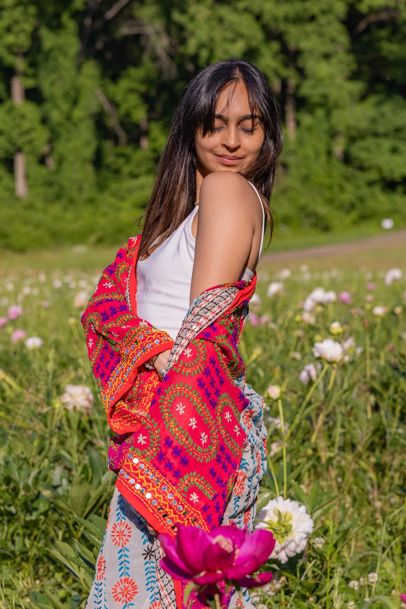 Saguna Hand-Embroidered Kimono - back