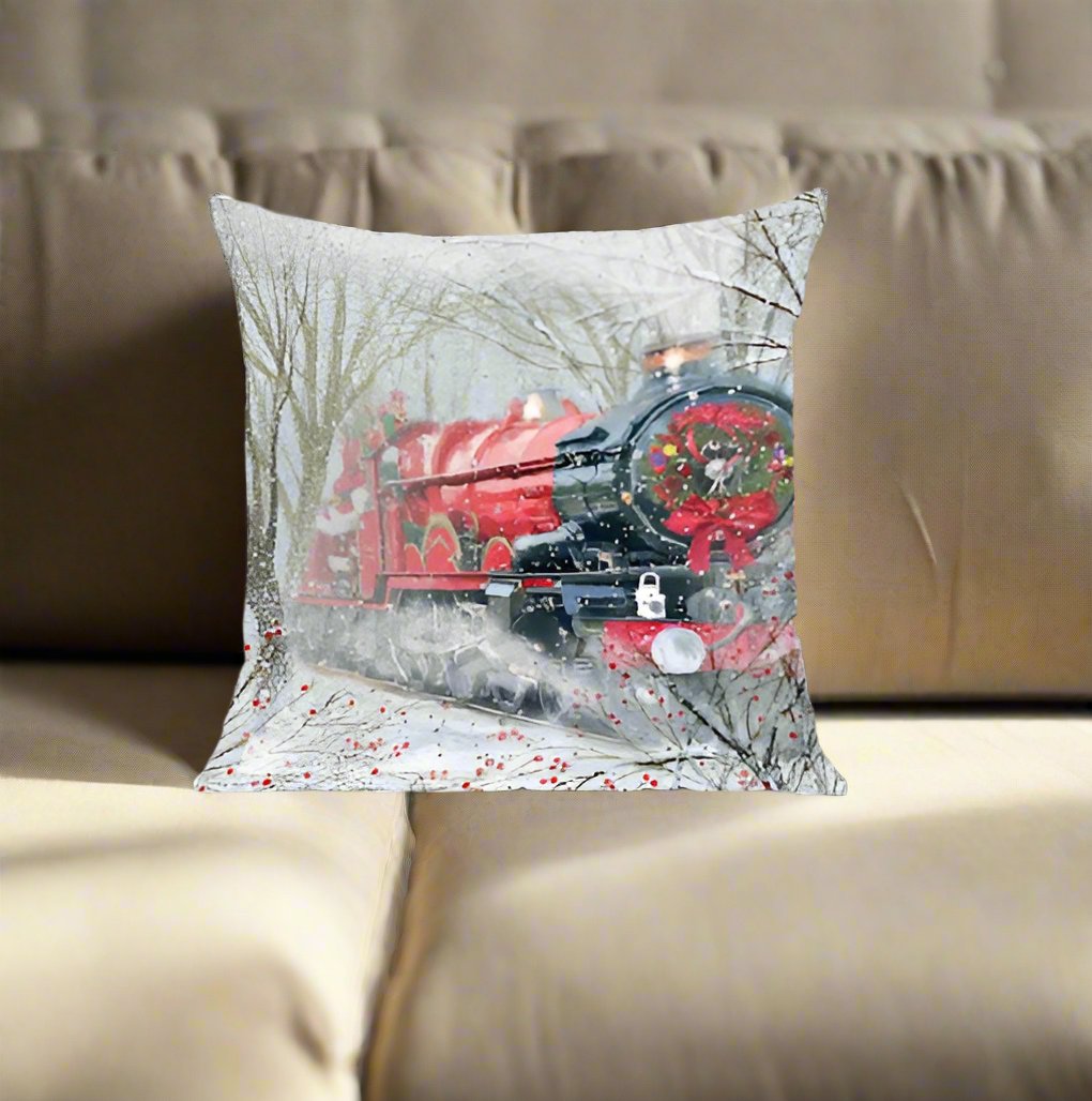 Holiday Polar Express Pillow Cover