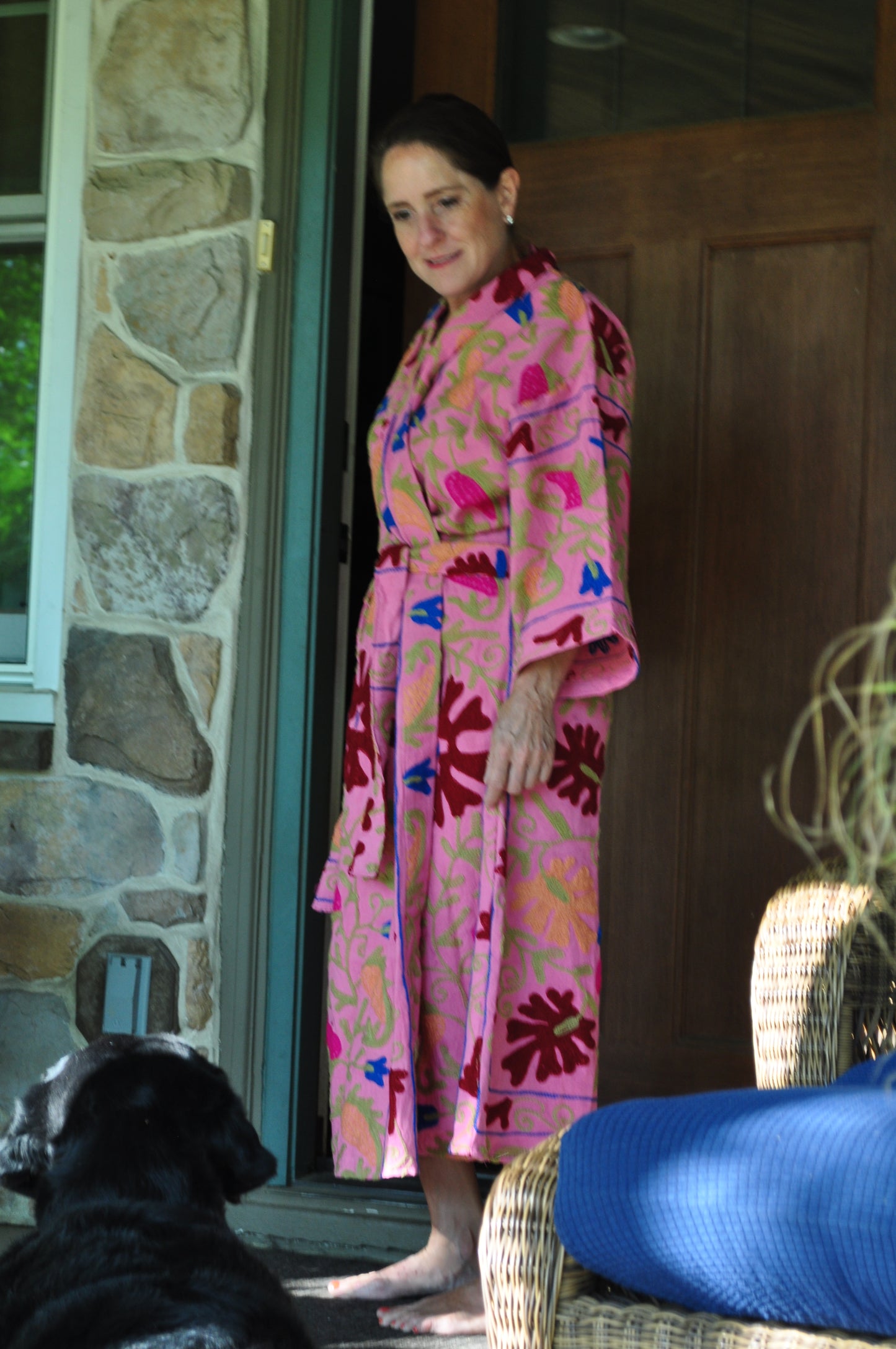 Susie Hand embroidered Kimono