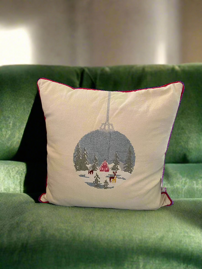 Holiday Crystal Ball Pillow Cover