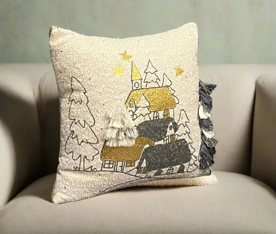 Holiday Gilded Village Pillow Cover