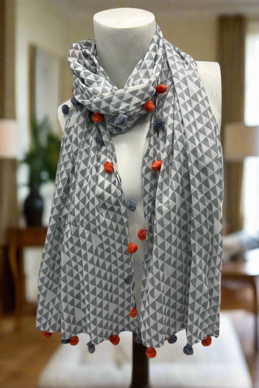 Chevron Cotton Scarf