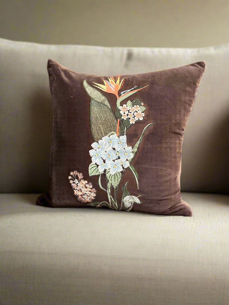 Holiday Bird of Paradise Pillow