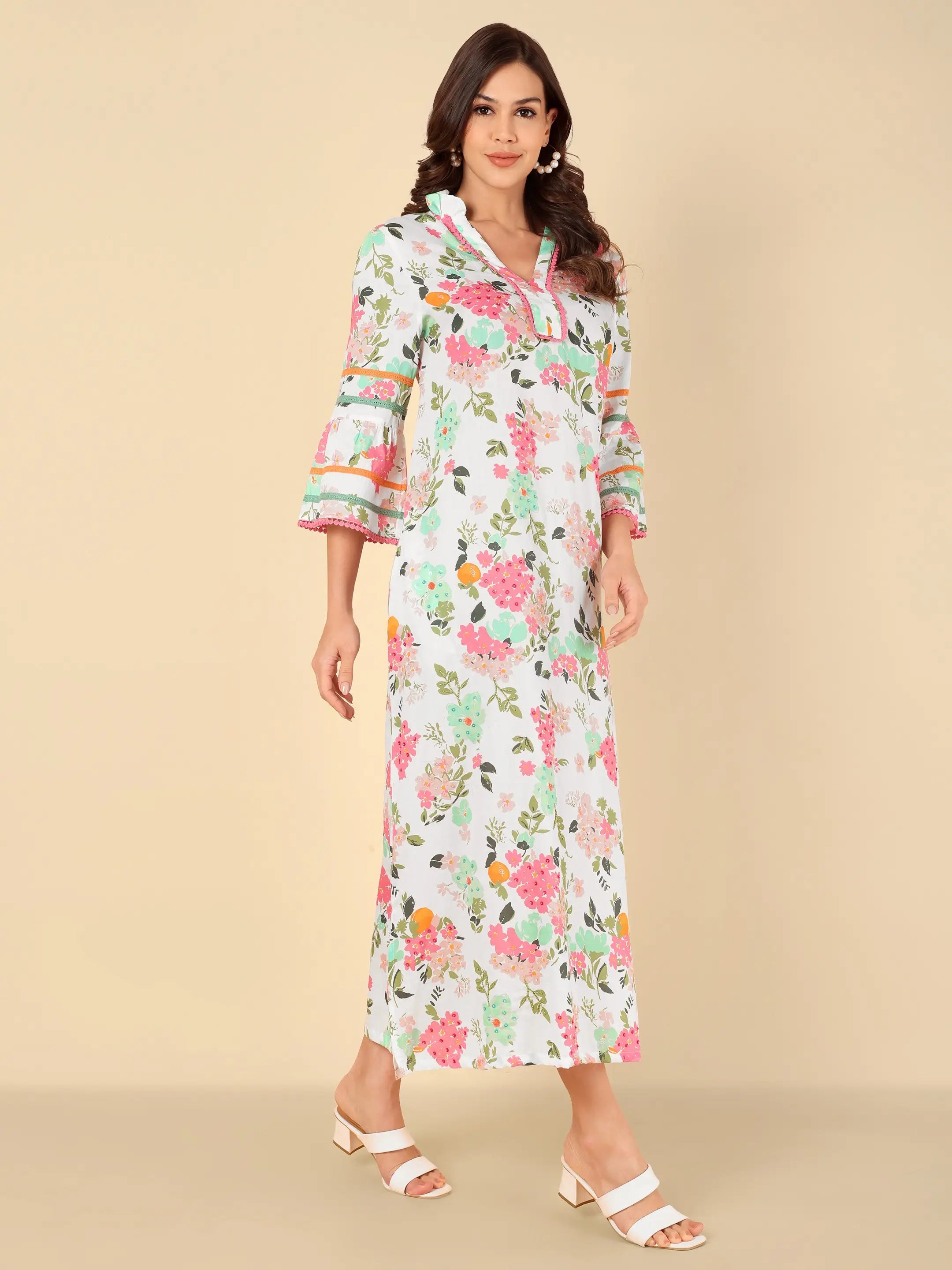 Indira Bloom Maxi Dress