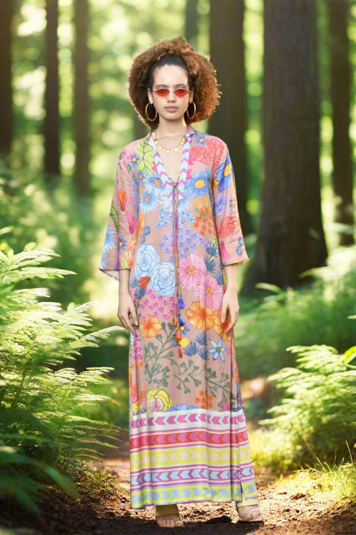 Jardin Scarf Kaftan