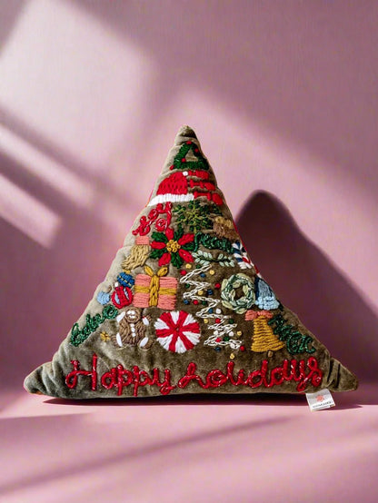 Holiday Christmas Tree Pillow