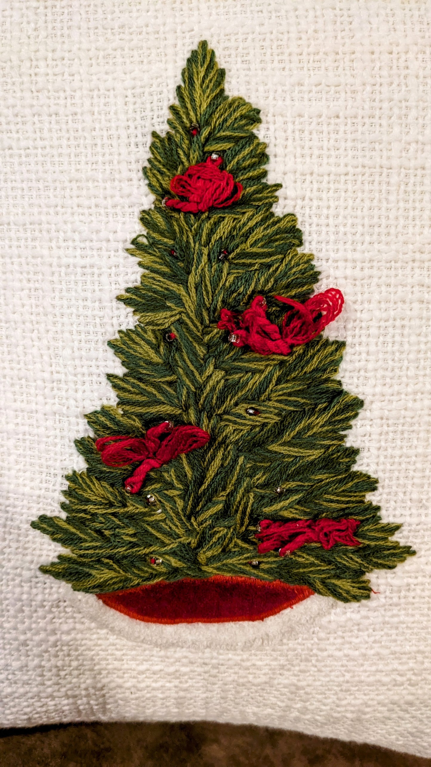 Holiday Christmas Tree Pillow Cover