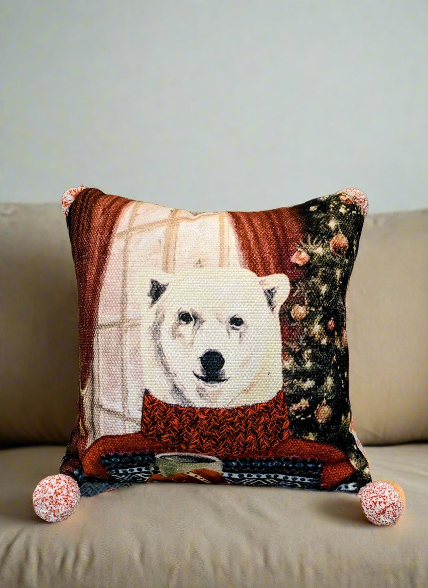 Holiday Bear Pillow Cover