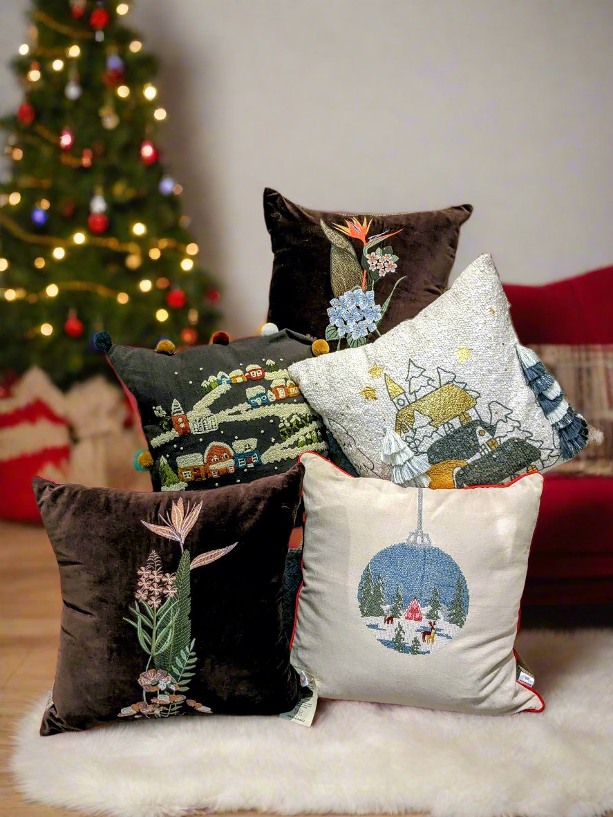 Holiday Bird of Paradise Pillow