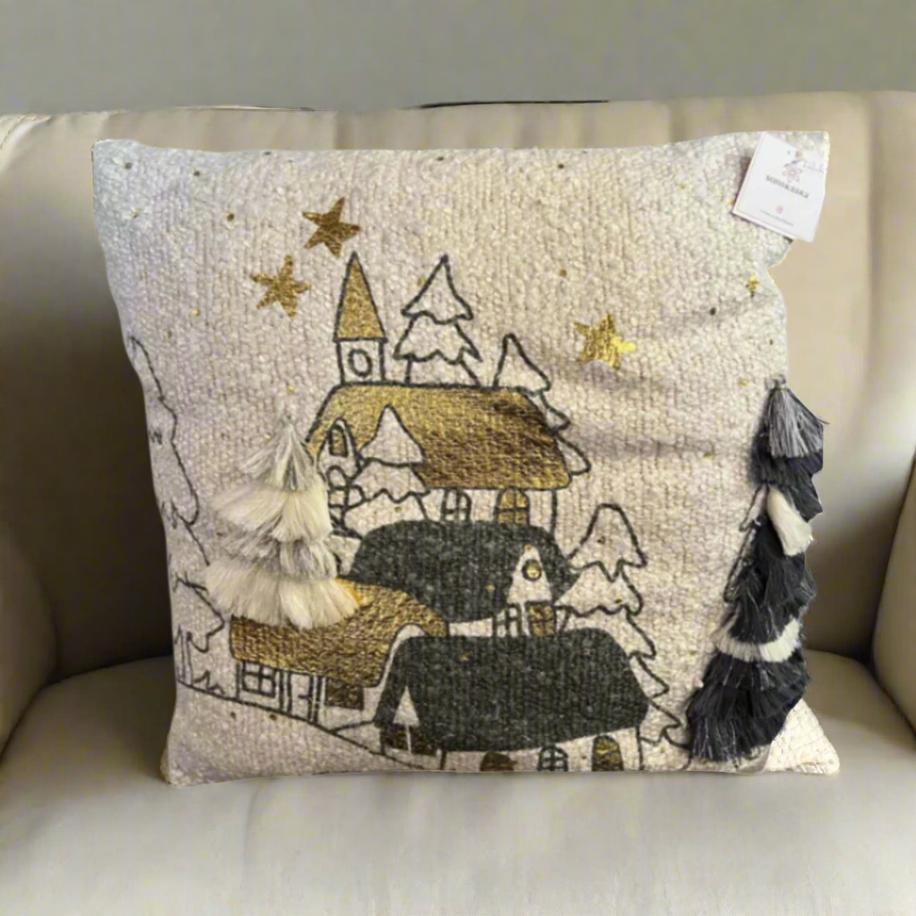 Holiday Gilded Village Pillow Cover