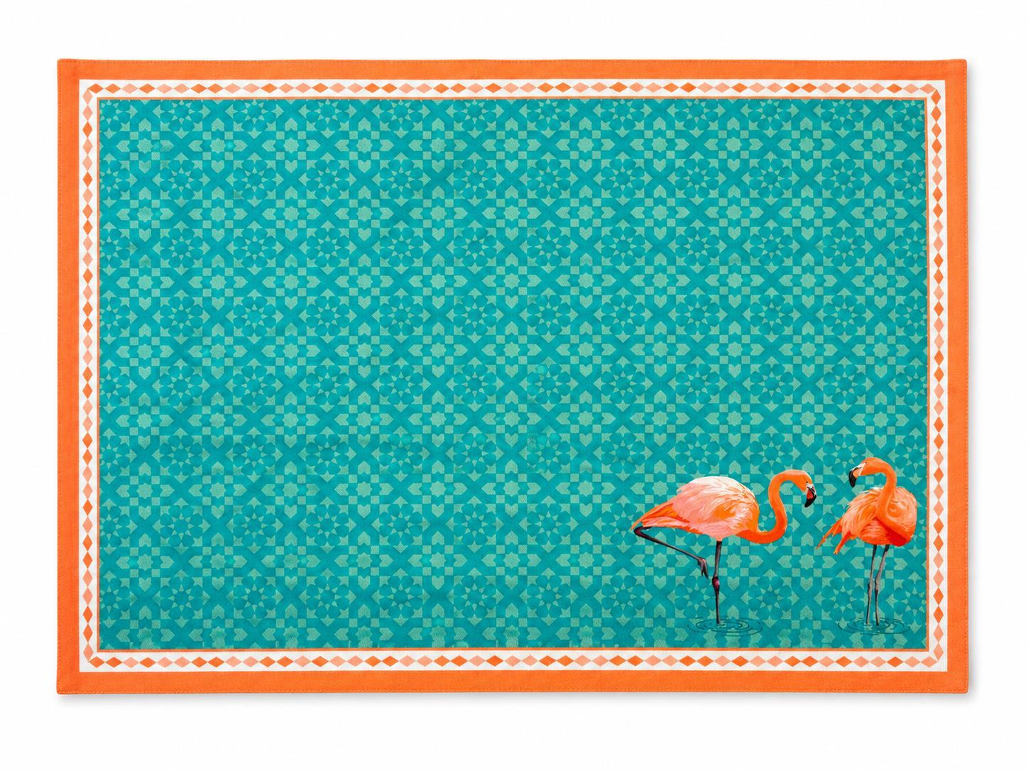 Flamingo Retreat Table Placemate- Set of 4