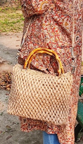 Bamboo Jute Handicraft handbag