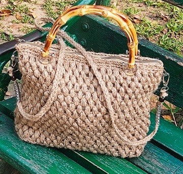 Bamboo Jute Handicraft handbag