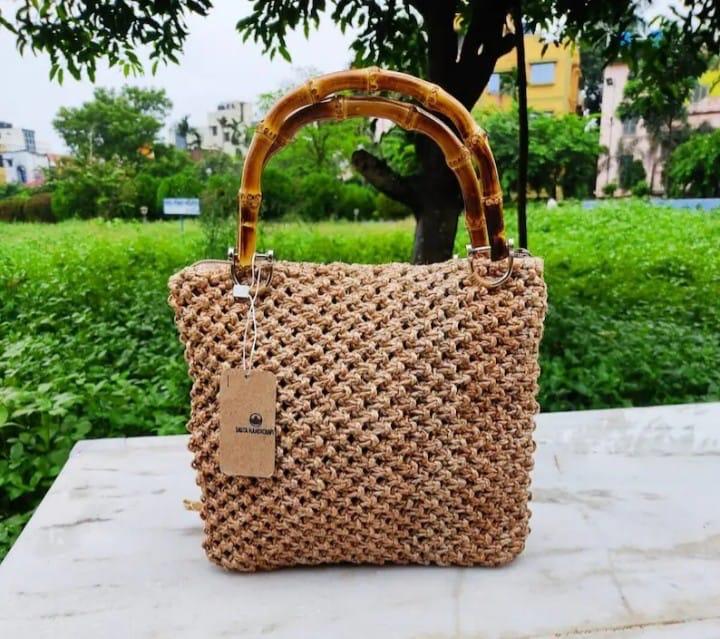 Bamboo Jute Handicraft handbag