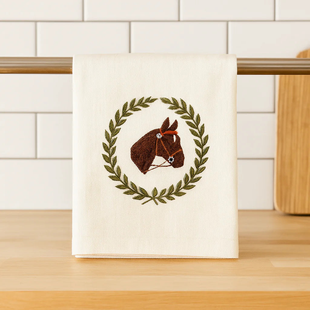 Embroidered Dish Towel