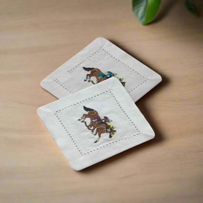 White Horse Coasters - Set of 4