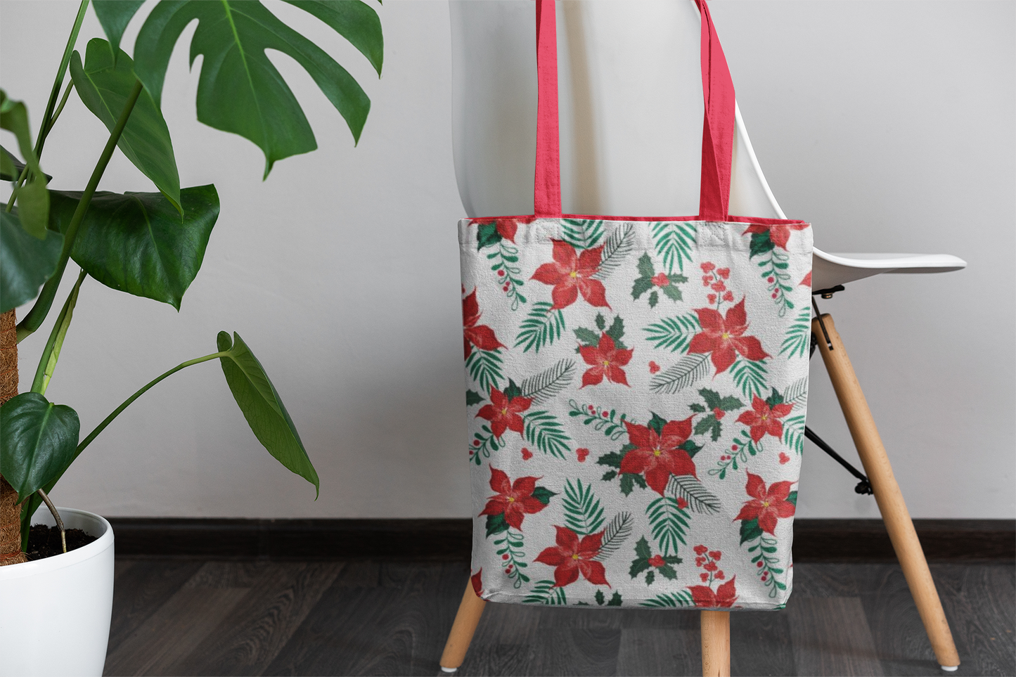 Holiday - Poinsettia Tote