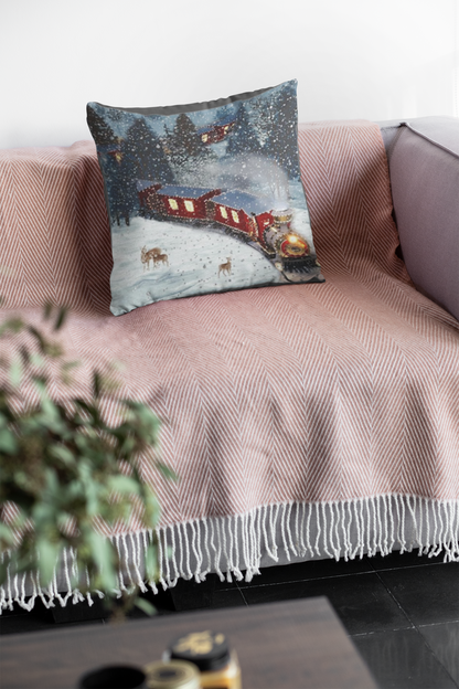 Holiday Polar Express Pillow Cover