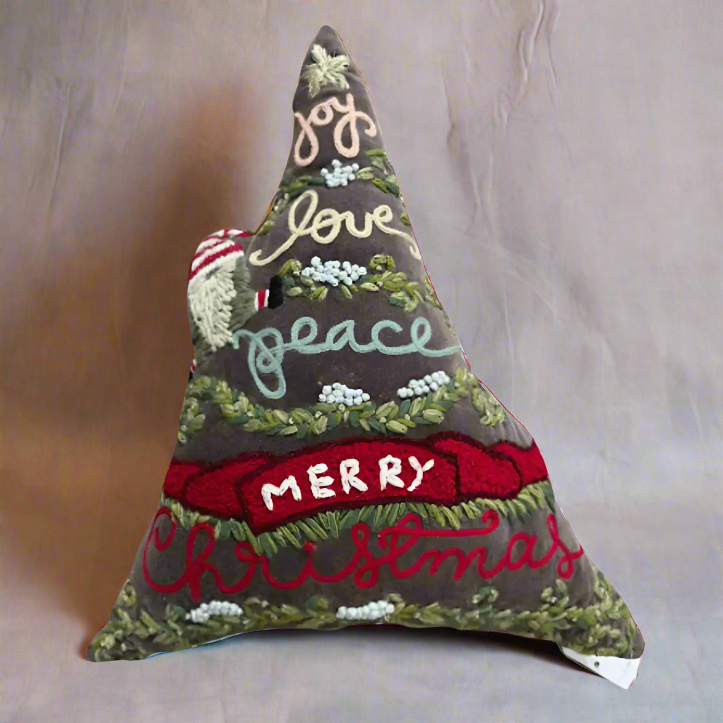 Holiday Christmas Tree Pillow