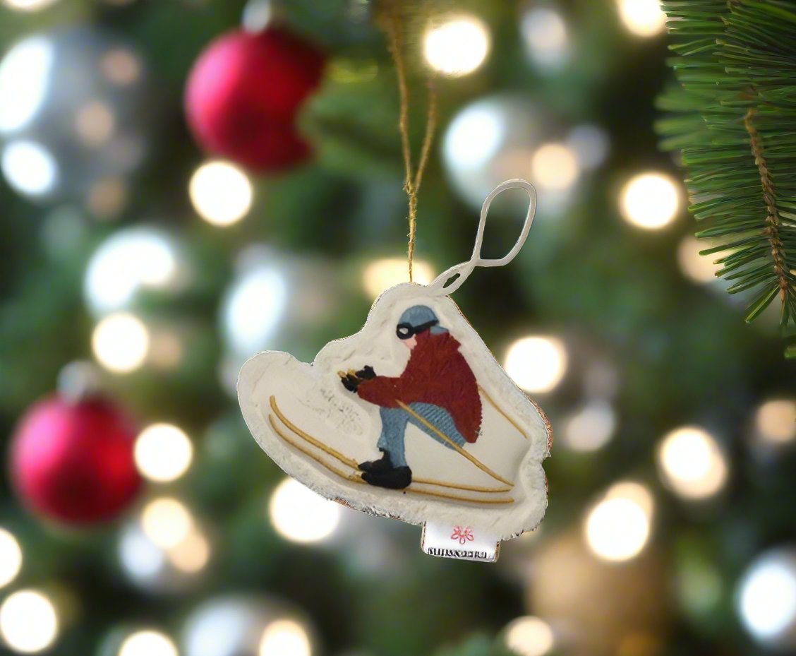 Holiday Ski Ornament